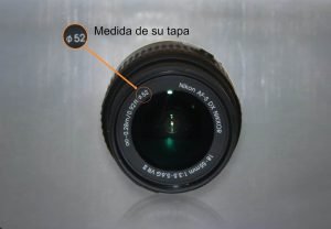 Filtro UV para lente de 58 mm