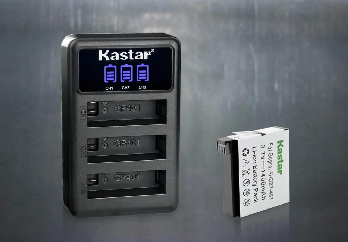 Cargados triple de bateria Gopro AHDBT 401 2 scaled