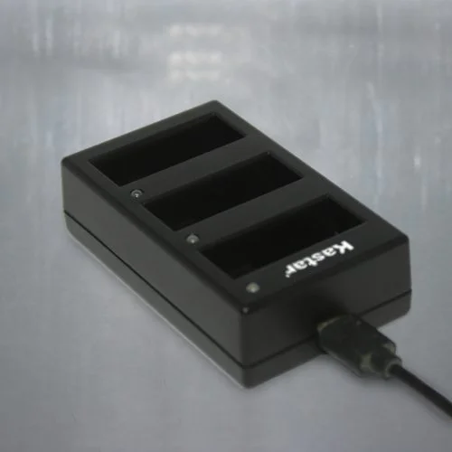 Cargador Hero 3 triple LED para Gopro
